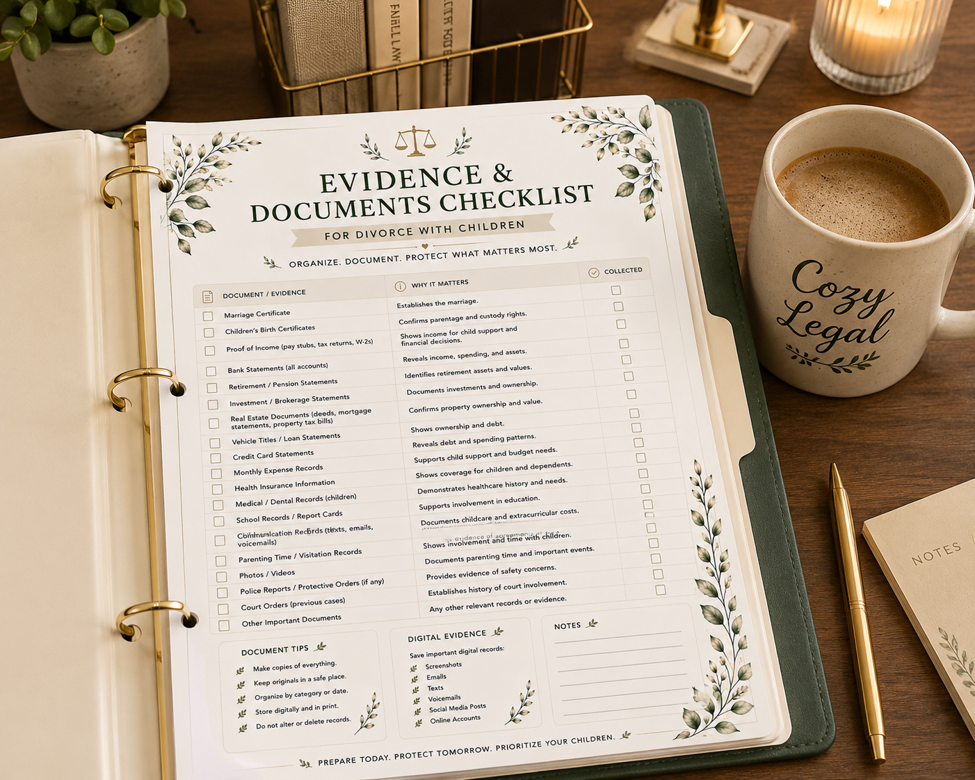 Divorce with Children Printable