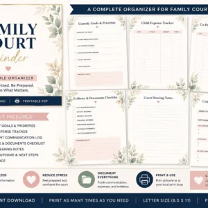 Family Court Binder Printable