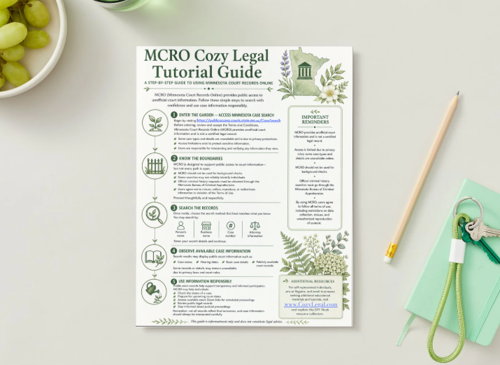 Minnesota Court Records Online Tutorial w/Instructions (MCRO)